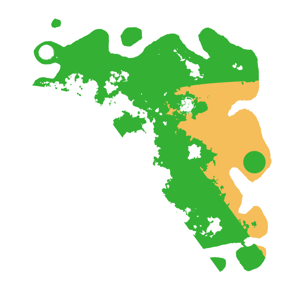 Biome Rust Map: Barren, Size: 3550, Seed: 476086