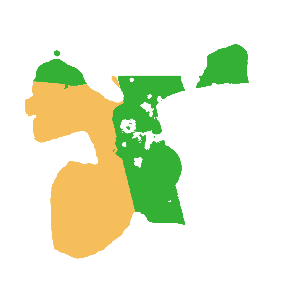 Biome Rust Map: Procedural Map, Size: 2000, Seed: 52378576