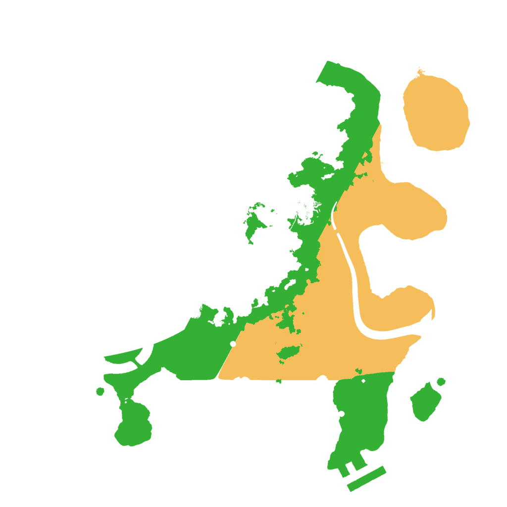Biome Rust Map: Procedural Map, Size: 2500, Seed: 24825903