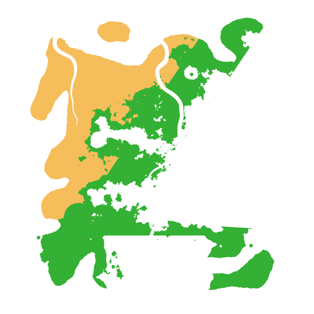 Biome Rust Map: Procedural Map, Size: 3500, Seed: 1842225404