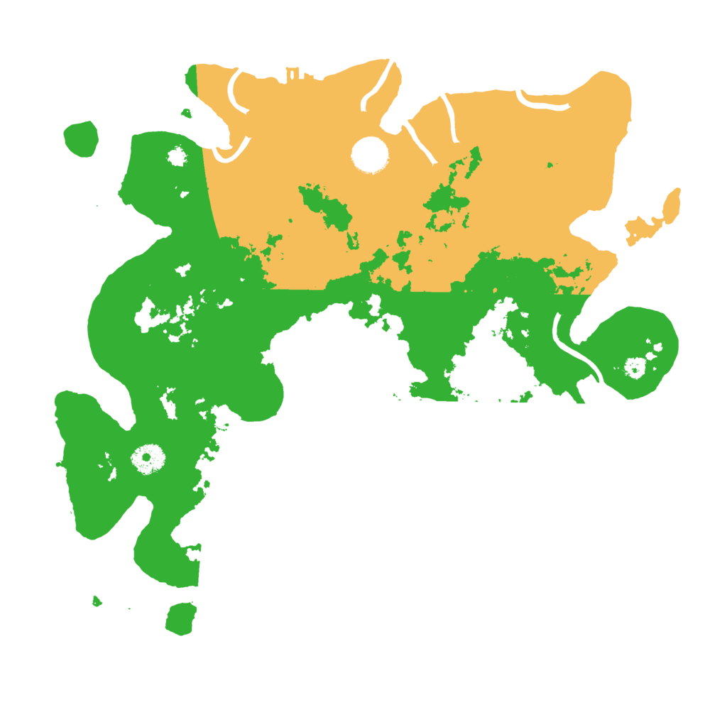 Biome Rust Map: Procedural Map, Size: 3500, Seed: 888432237