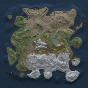 Thumbnail Rust Map: Procedural Map, Size: 3500, Seed: 888432237, 16 Monuments