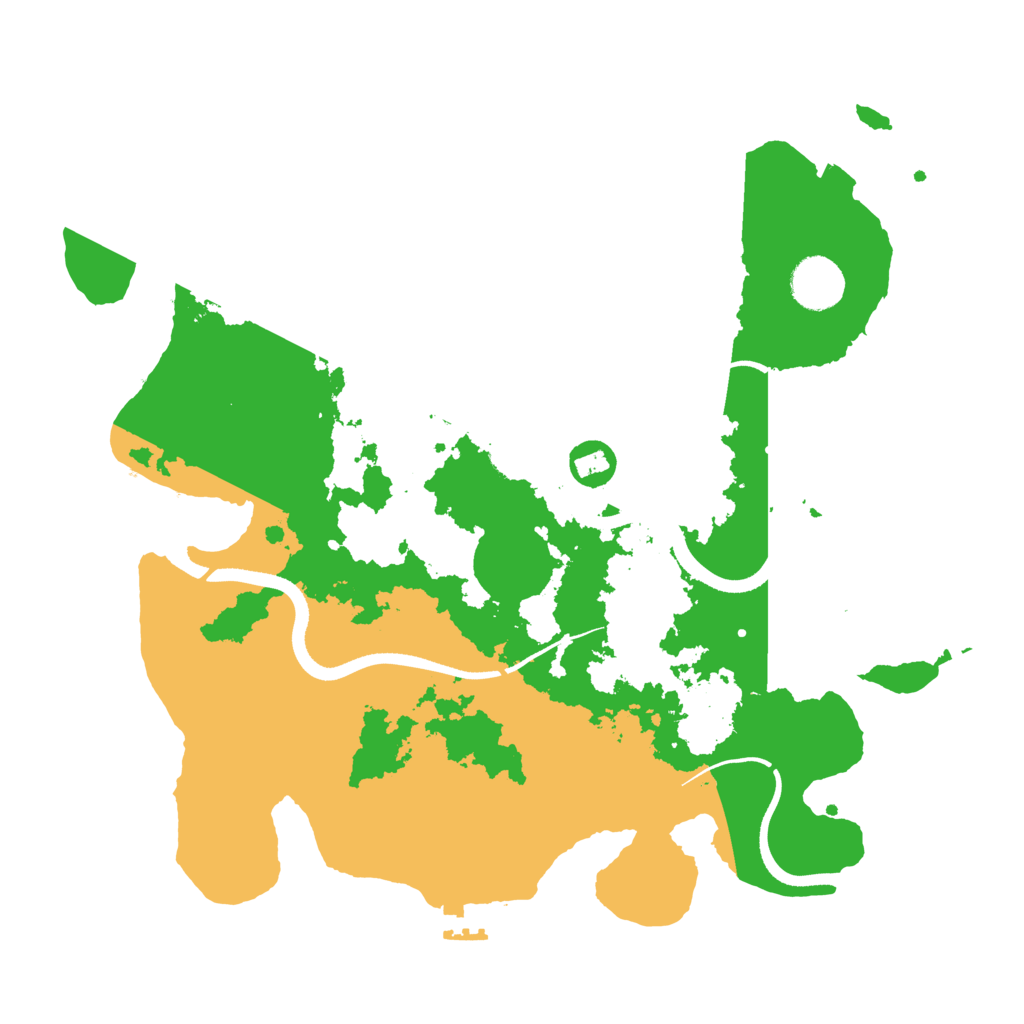 Biome Rust Map: Procedural Map, Size: 3500, Seed: 334936576