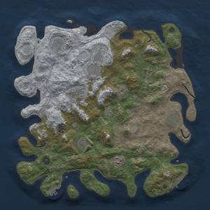 Thumbnail Rust Map: Procedural Map, Size: 4000, Seed: 183, 16 Monuments