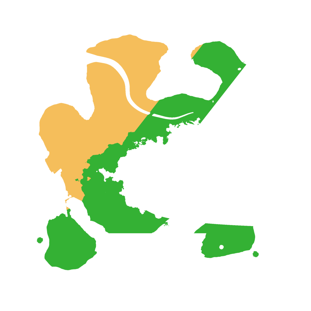 Biome Rust Map: Procedural Map, Size: 2100, Seed: 4