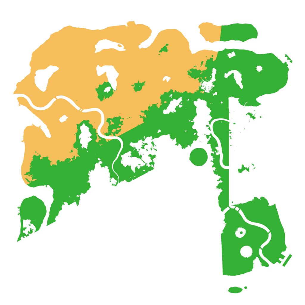 Biome Rust Map: Procedural Map, Size: 4500, Seed: 381878973