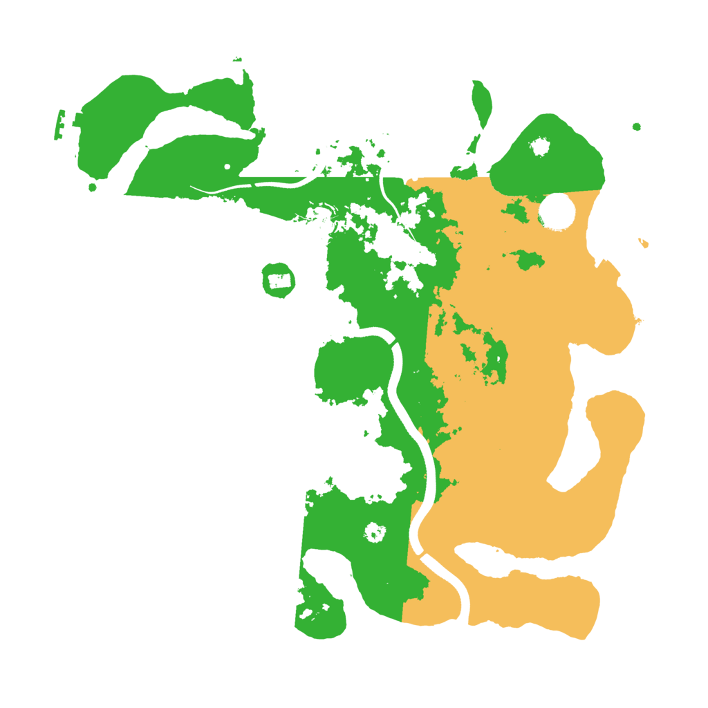 Biome Rust Map: Procedural Map, Size: 3500, Seed: 299755771