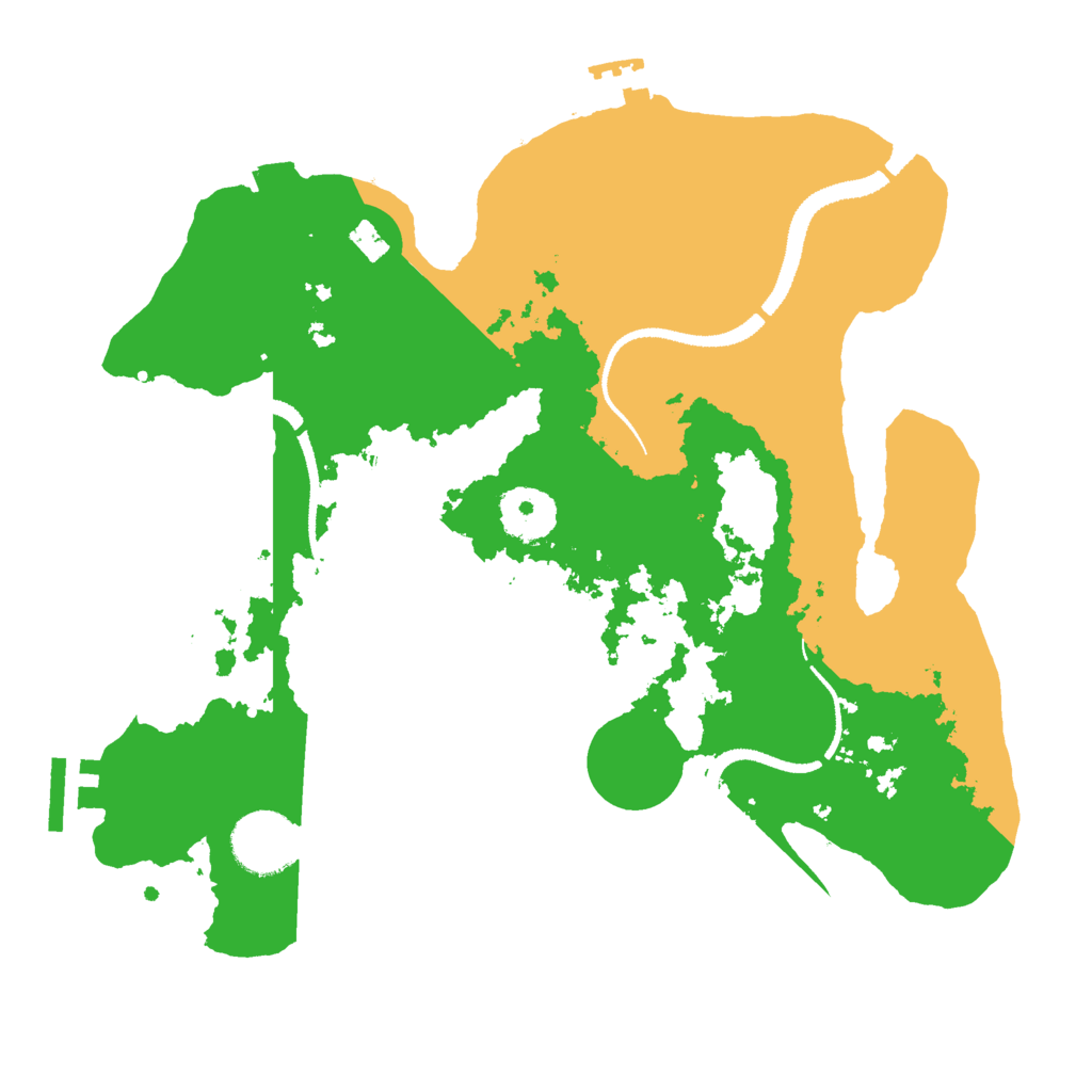 Biome Rust Map: Procedural Map, Size: 3000, Seed: 1480909526