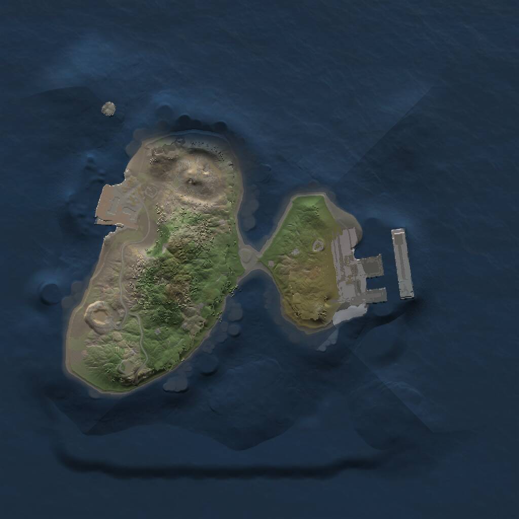Rust Map: Procedural Map, Size: 1500, Seed: 1845563910, 2 Monuments