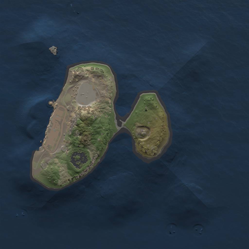 Rust Map: Procedural Map, Size: 1500, Seed: 1845563910, 4 Monuments