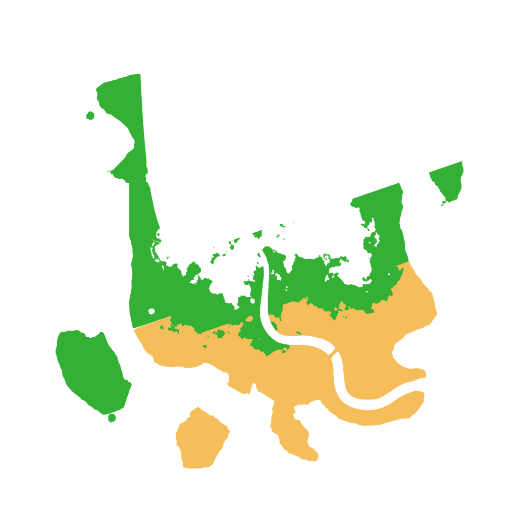 Biome Rust Map: Procedural Map, Size: 2500, Seed: 204449951