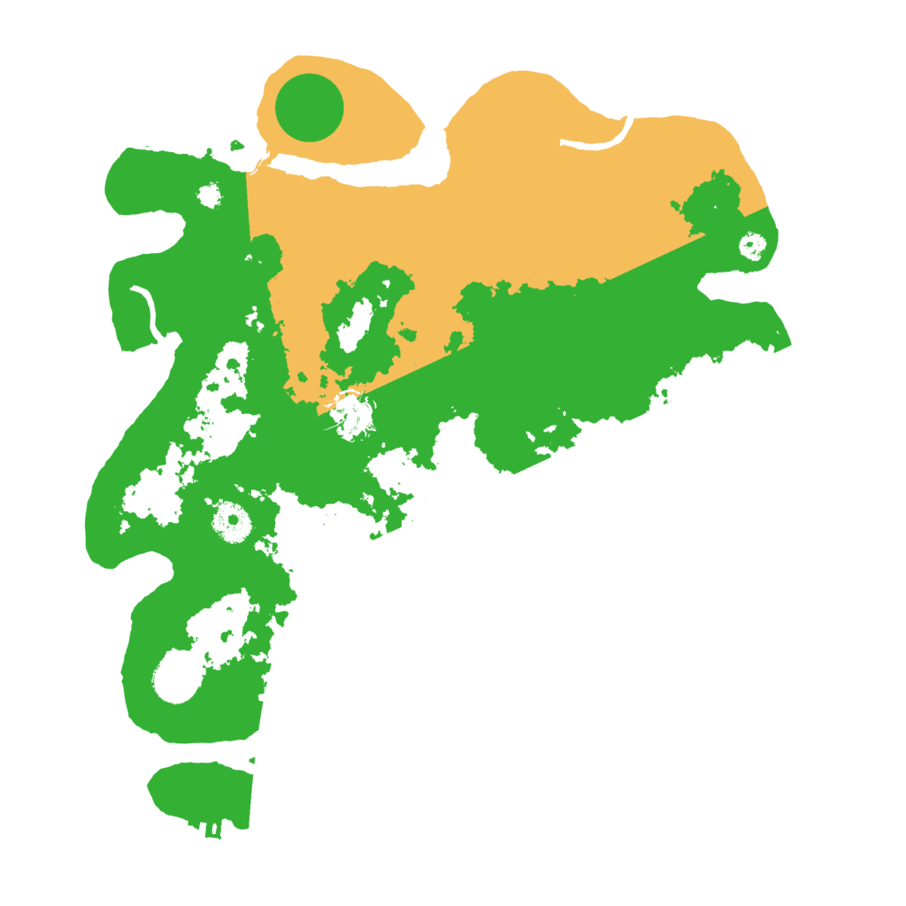 Biome Rust Map: Procedural Map, Size: 3500, Seed: 863494427