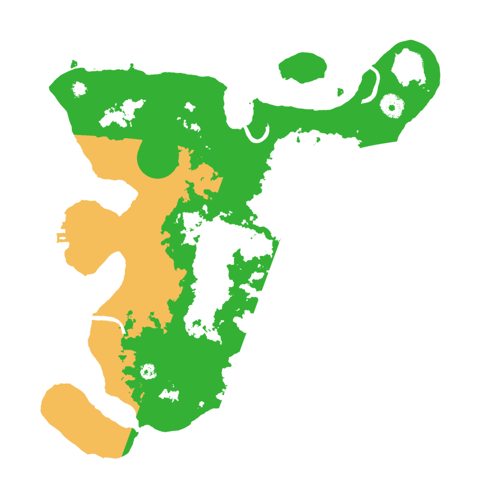 Biome Rust Map: Procedural Map, Size: 3200, Seed: 456561541