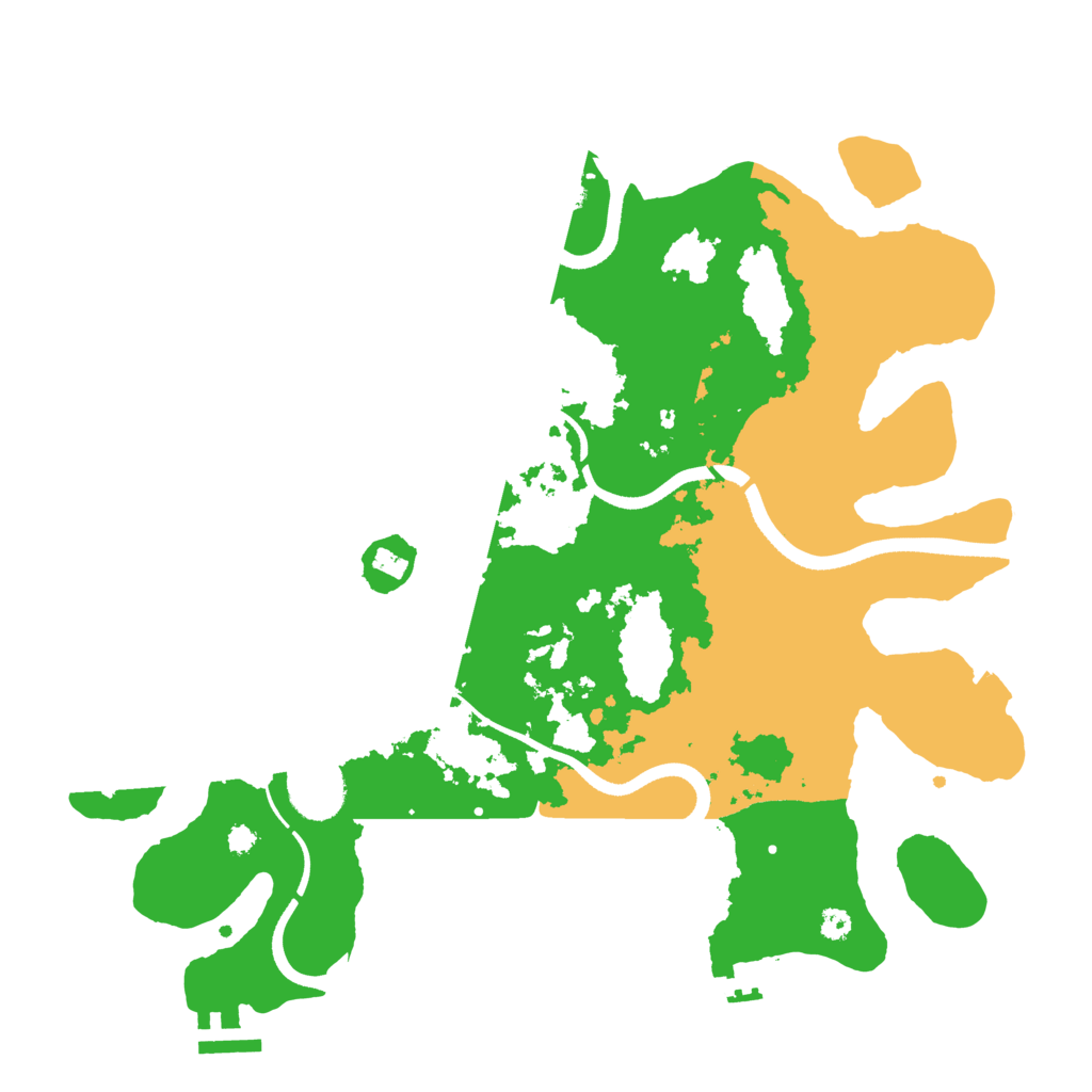 Biome Rust Map: Procedural Map, Size: 3500, Seed: 856090793