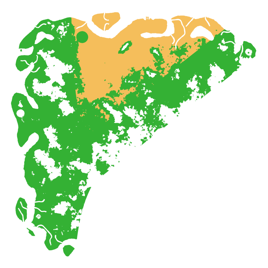 Biome Rust Map: Procedural Map, Size: 6000, Seed: 5551337