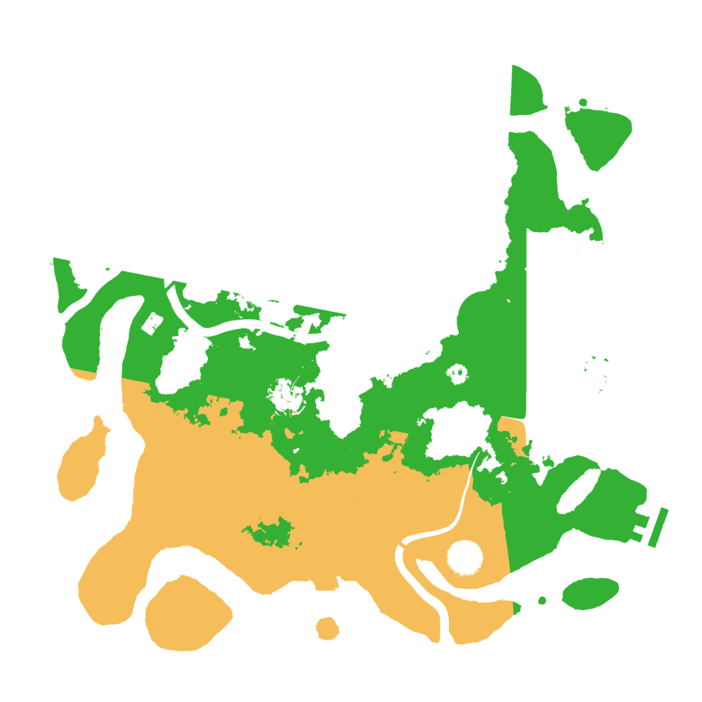 Biome Rust Map: Procedural Map, Size: 3500, Seed: 19305459