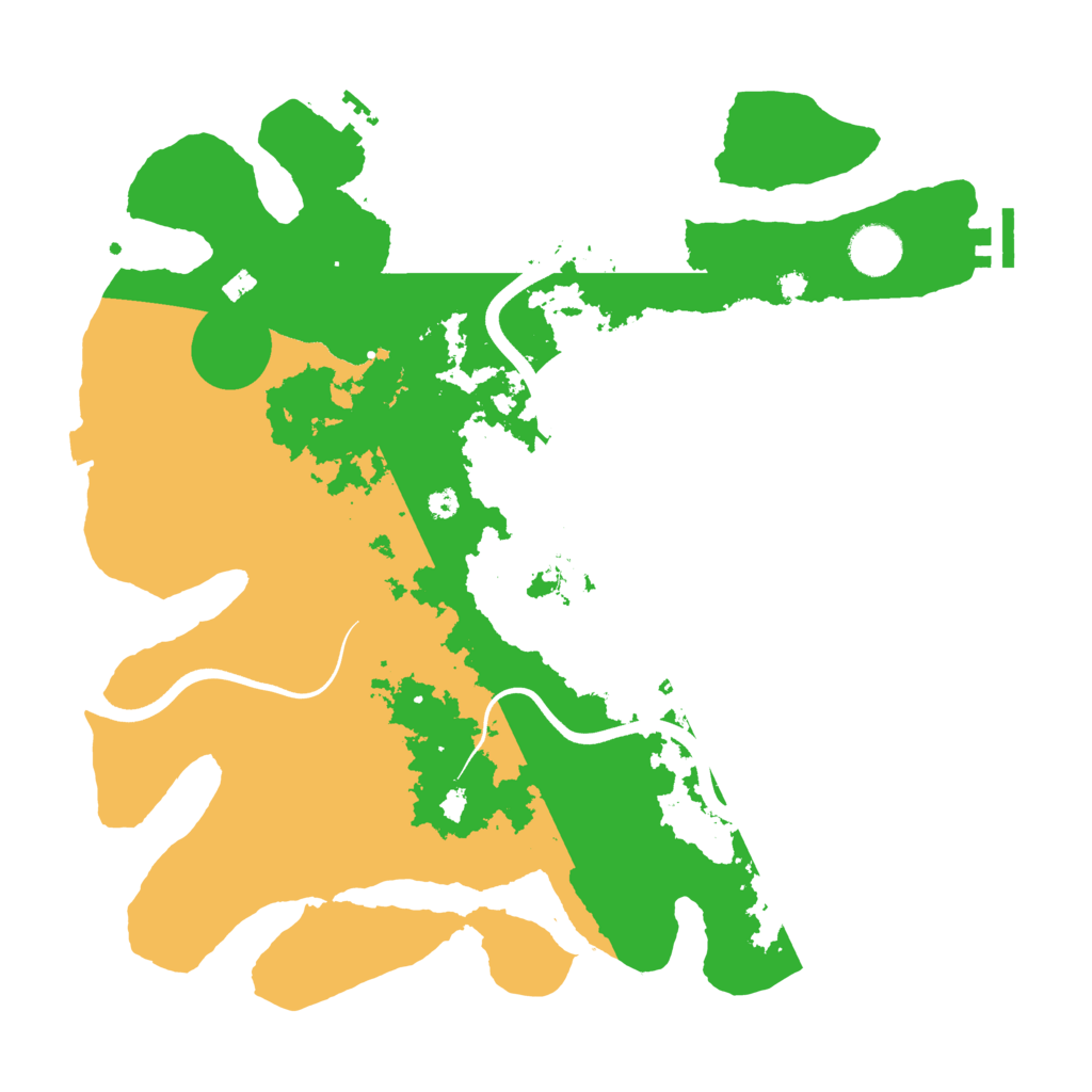 Biome Rust Map: Procedural Map, Size: 3700, Seed: 2062449827