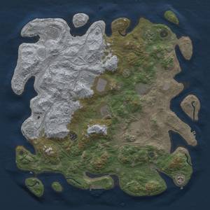 Thumbnail Rust Map: Procedural Map, Size: 4250, Seed: 1862489967, 16 Monuments