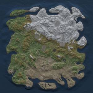 Thumbnail Rust Map: Procedural Map, Size: 4500, Seed: 1840569908, 17 Monuments