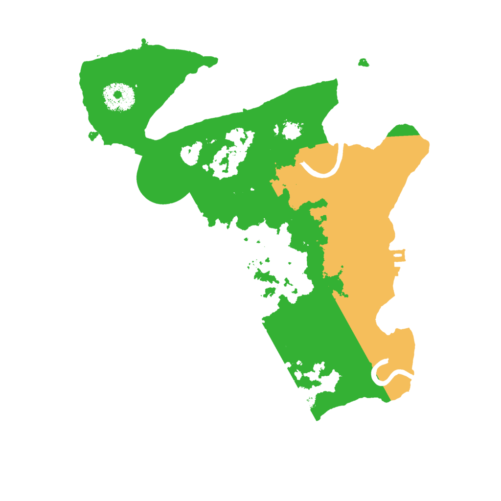 Biome Rust Map: Procedural Map, Size: 2500, Seed: 46416768