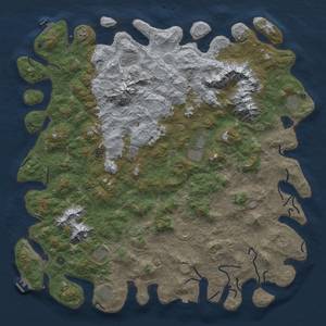 Thumbnail Rust Map: Procedural Map, Size: 6000, Seed: 95666611, 19 Monuments