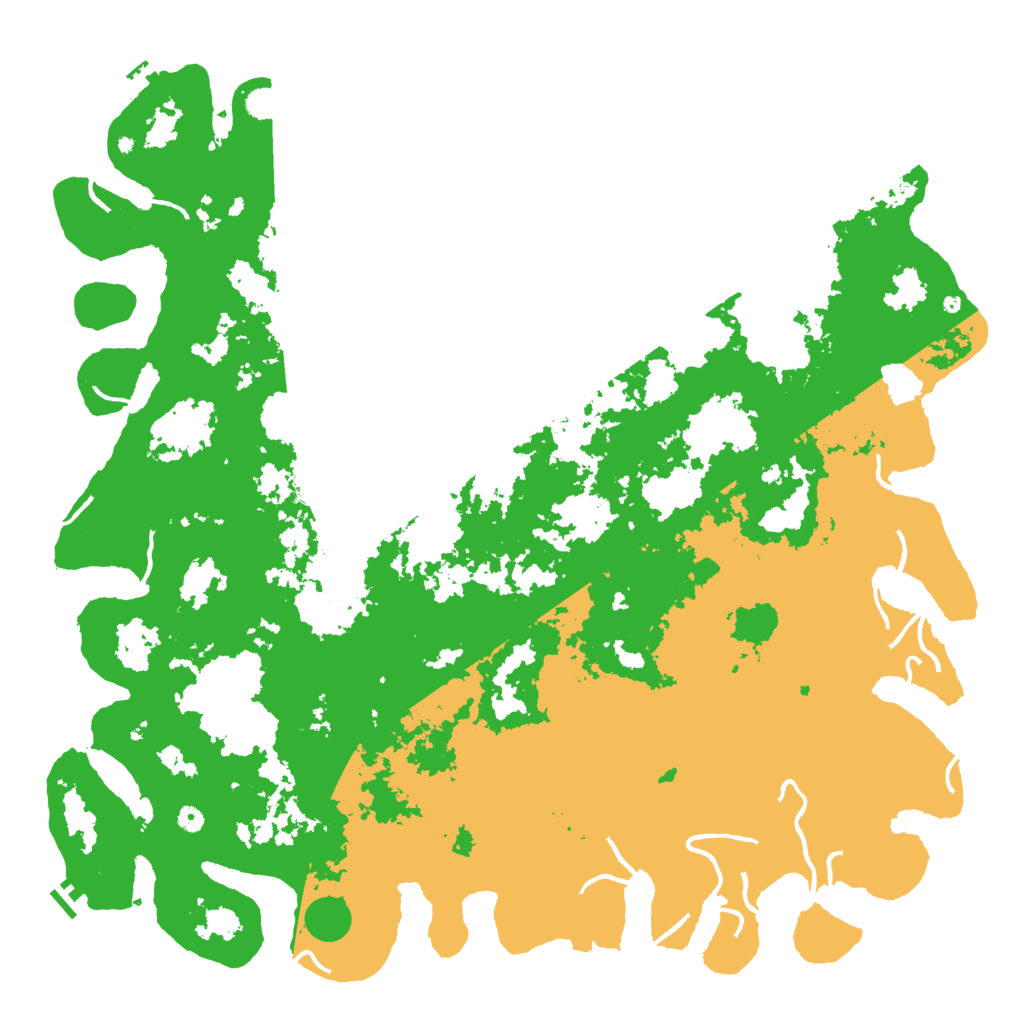 Biome Rust Map: Procedural Map, Size: 6000, Seed: 95666611