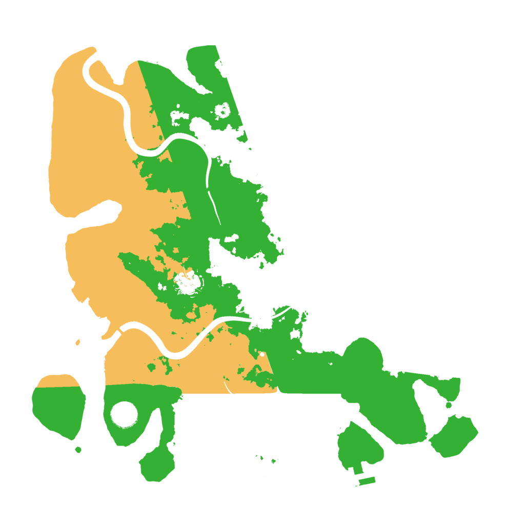 Biome Rust Map: Procedural Map, Size: 3500, Seed: 588430567