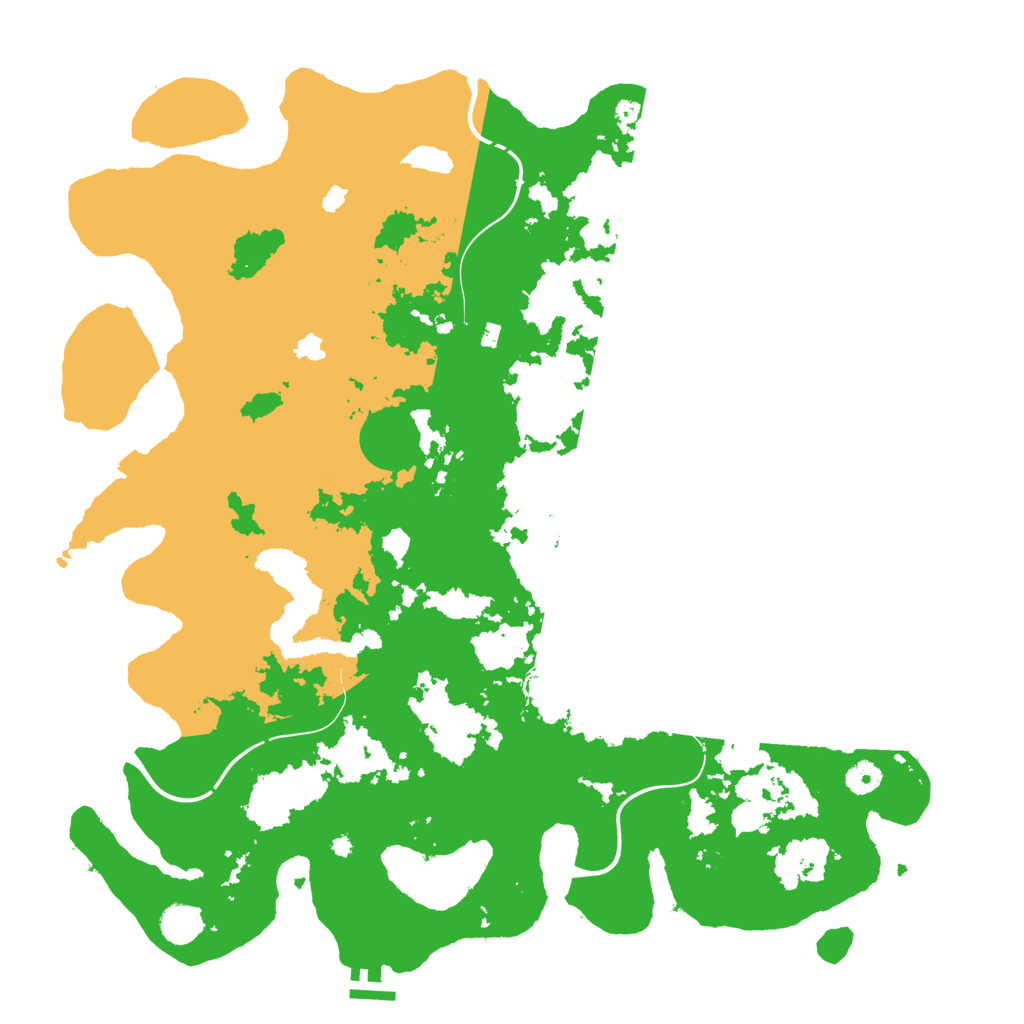 Biome Rust Map: Procedural Map, Size: 4500, Seed: 494483575