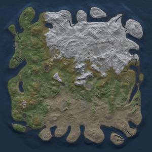 Thumbnail Rust Map: Procedural Map, Size: 5000, Seed: 933148076, 18 Monuments