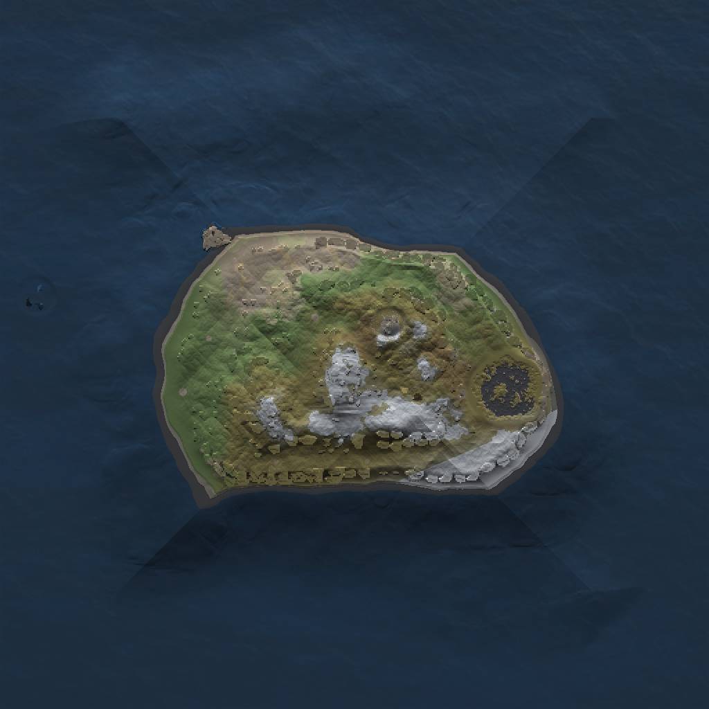 Rust Map: Procedural Map, Size: 1350, Seed: 58735689, 3 Monuments