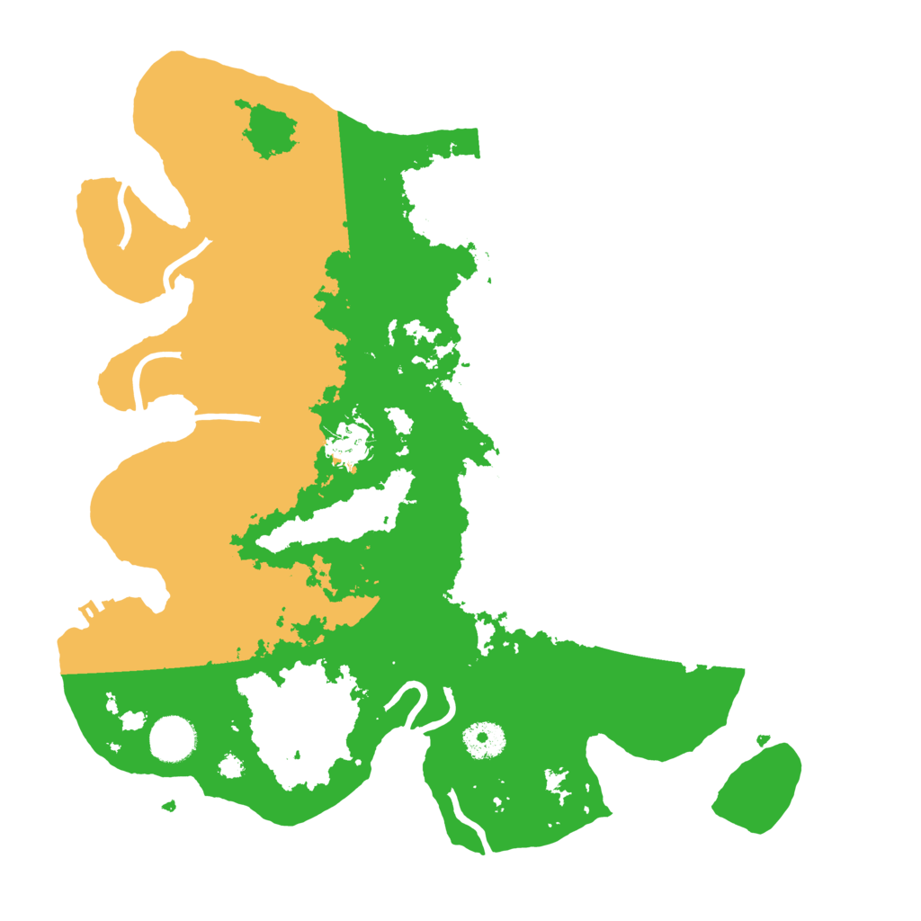 Biome Rust Map: Procedural Map, Size: 3500, Seed: 20525201