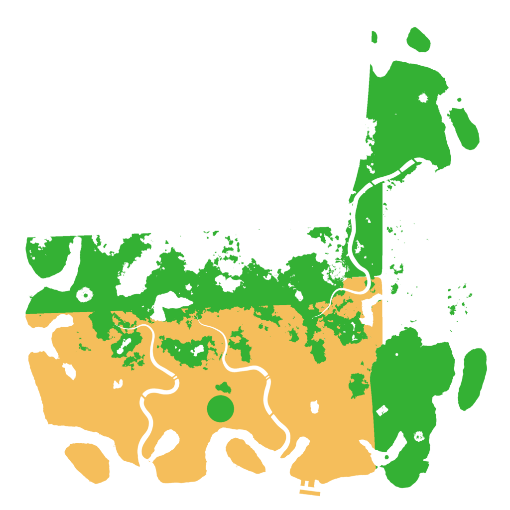 Biome Rust Map: Procedural Map, Size: 5000, Seed: 122255563