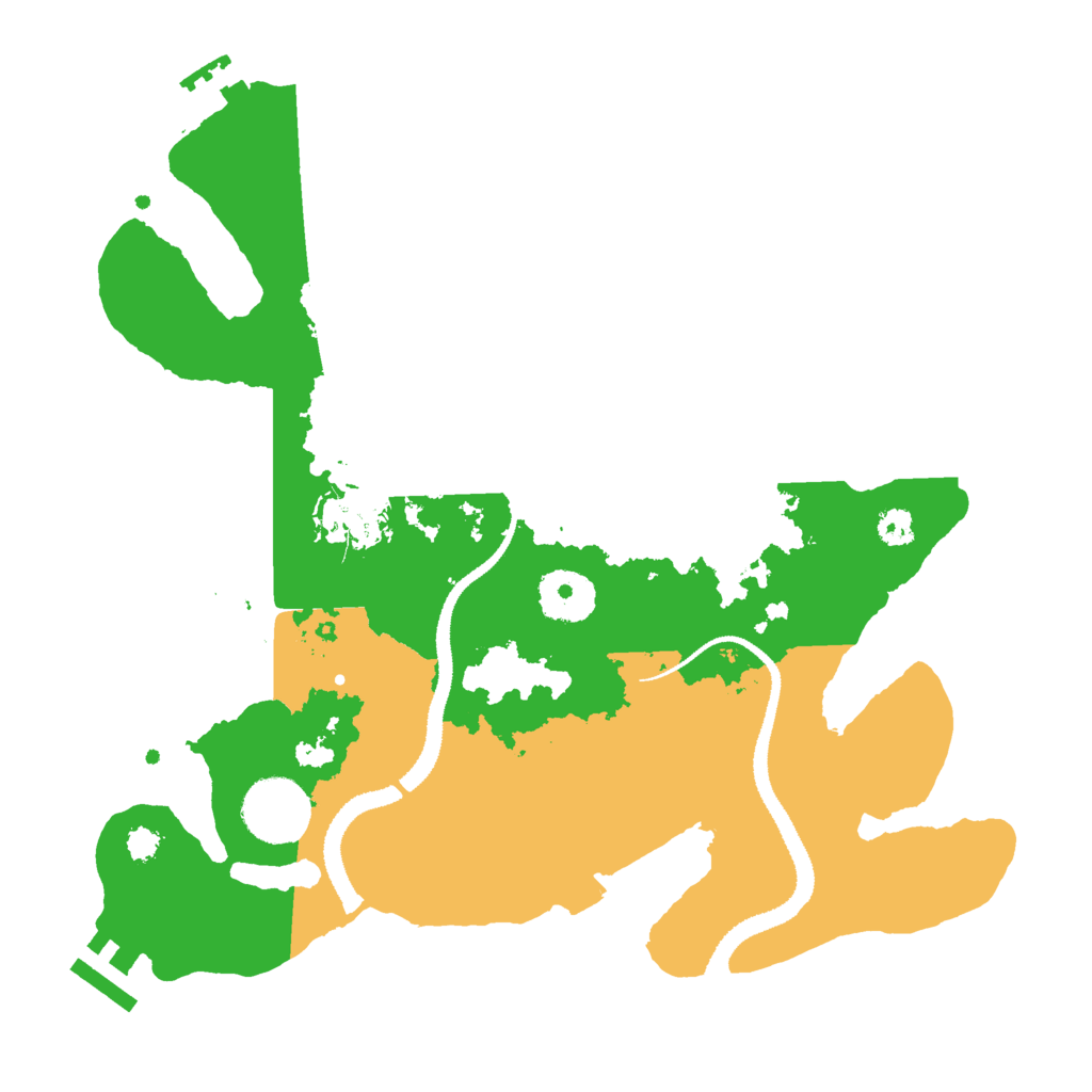 Biome Rust Map: Procedural Map, Size: 3000, Seed: 6074981