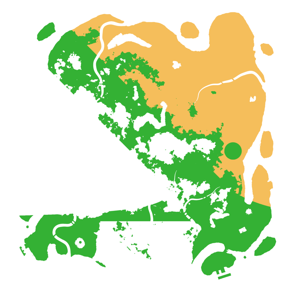 Biome Rust Map: Procedural Map, Size: 4500, Seed: 840997422