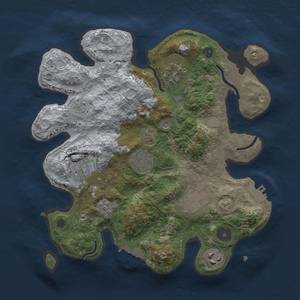 Thumbnail Rust Map: Procedural Map, Size: 3000, Seed: 240035685, 13 Monuments