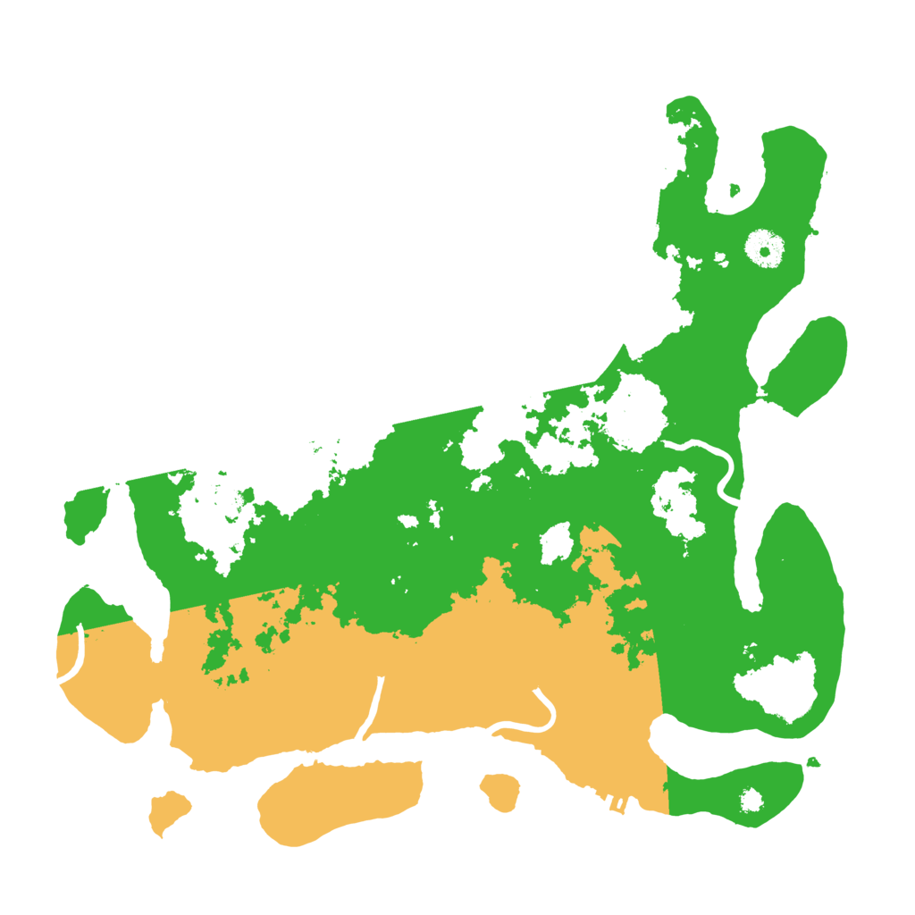 Biome Rust Map: Procedural Map, Size: 3600, Seed: 439876134