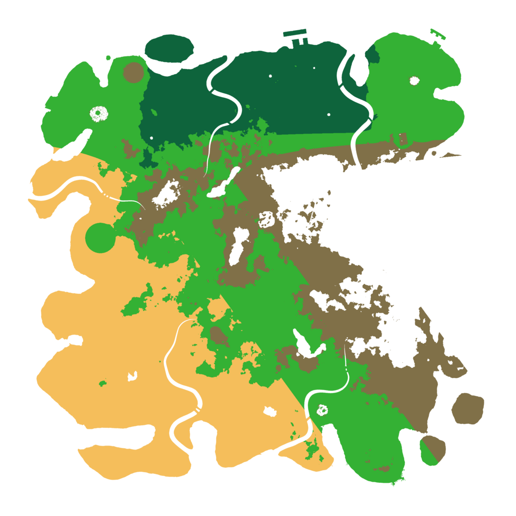 Biome Rust Map: Procedural Map, Size: 4500, Seed: 108
