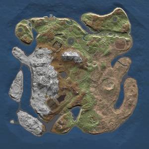 Thumbnail Rust Map: Procedural Map, Size: 3500, Seed: 31, 13 Monuments