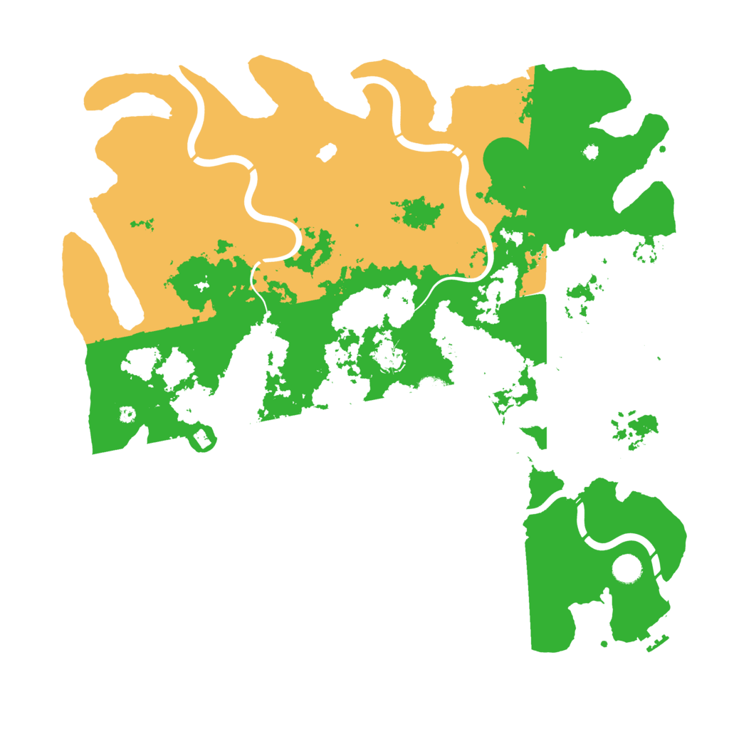 Biome Rust Map: Procedural Map, Size: 4400, Seed: 974168218