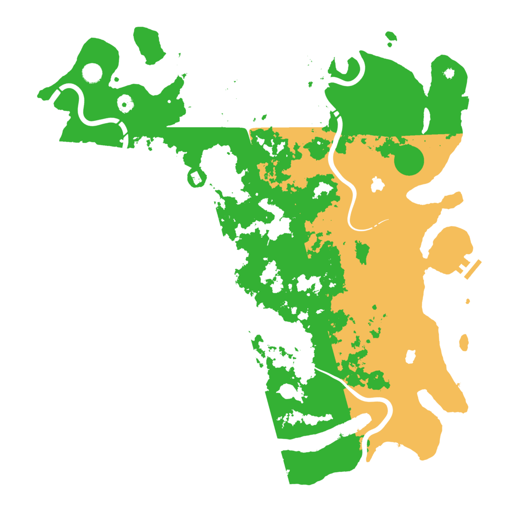 Biome Rust Map: Procedural Map, Size: 4500, Seed: 2083546549