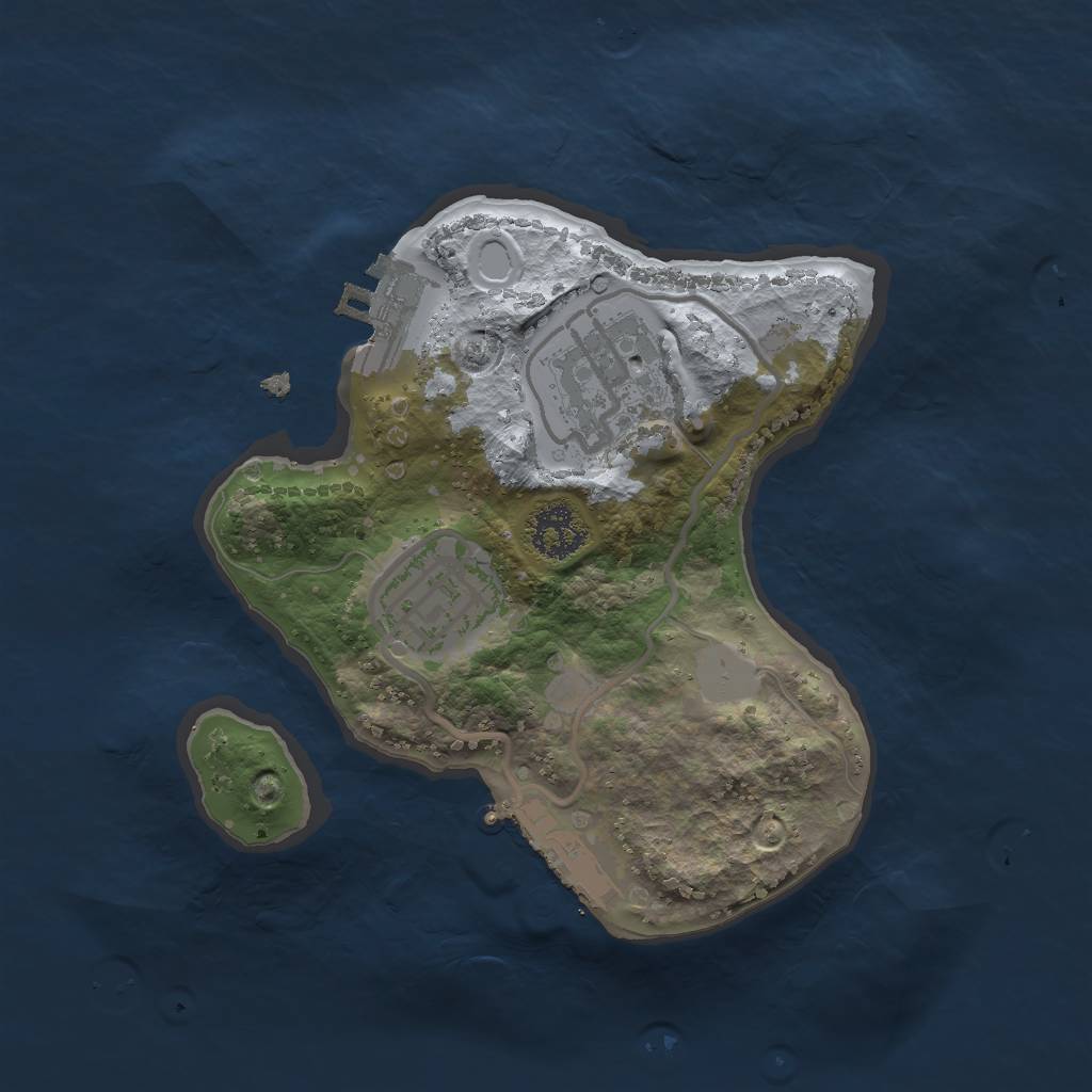 Rust Map: Procedural Map, Size: 2000, Seed: 69690, 7 Monuments