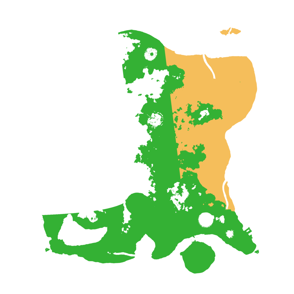 Biome Rust Map: Procedural Map, Size: 3500, Seed: 7743