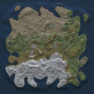 Thumbnail Rust Map: Procedural Map, Size: 4250, Seed: 849695900, 18 Monuments