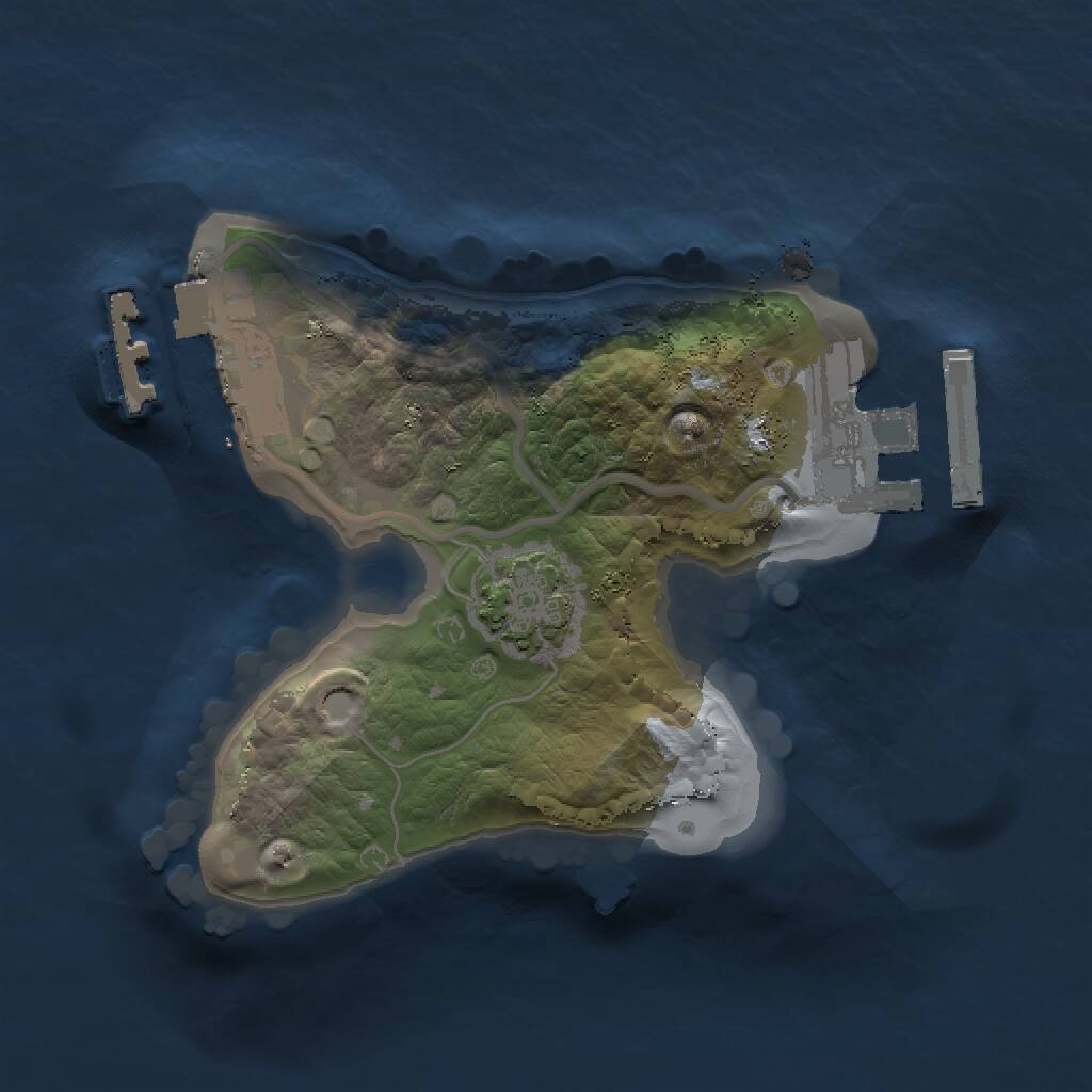 Rust Map: Procedural Map, Size: 1400, Seed: 138, 4 Monuments
