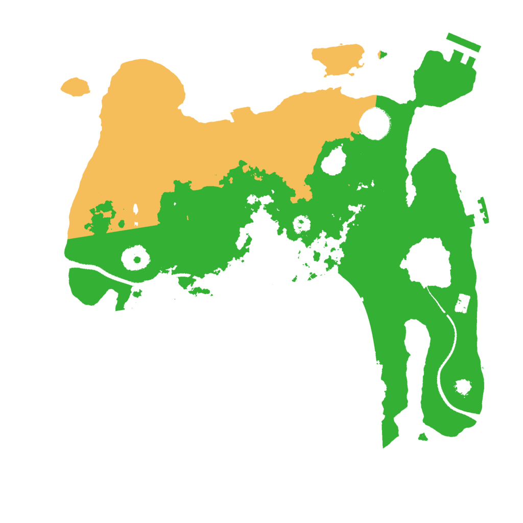 Biome Rust Map: Procedural Map, Size: 3000, Seed: 1705153499