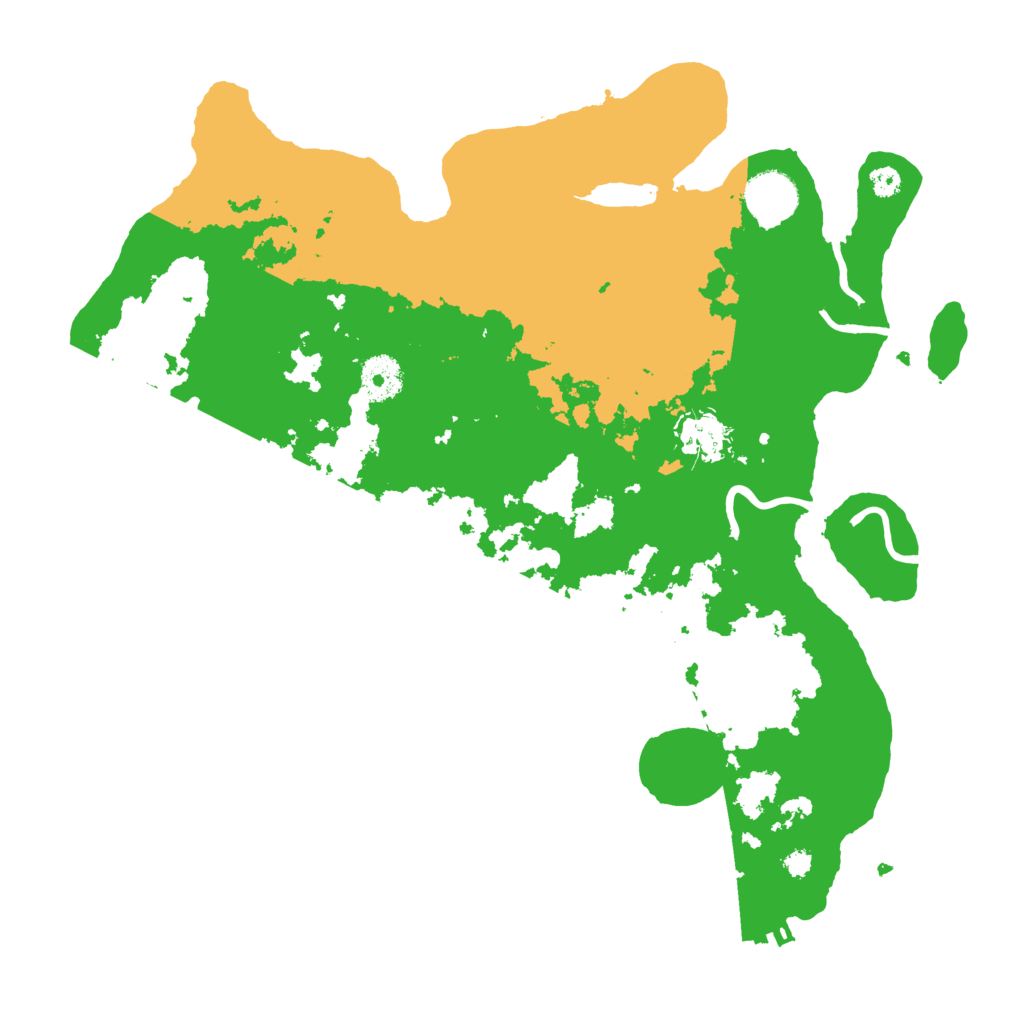 Biome Rust Map: Procedural Map, Size: 3500, Seed: 36833333