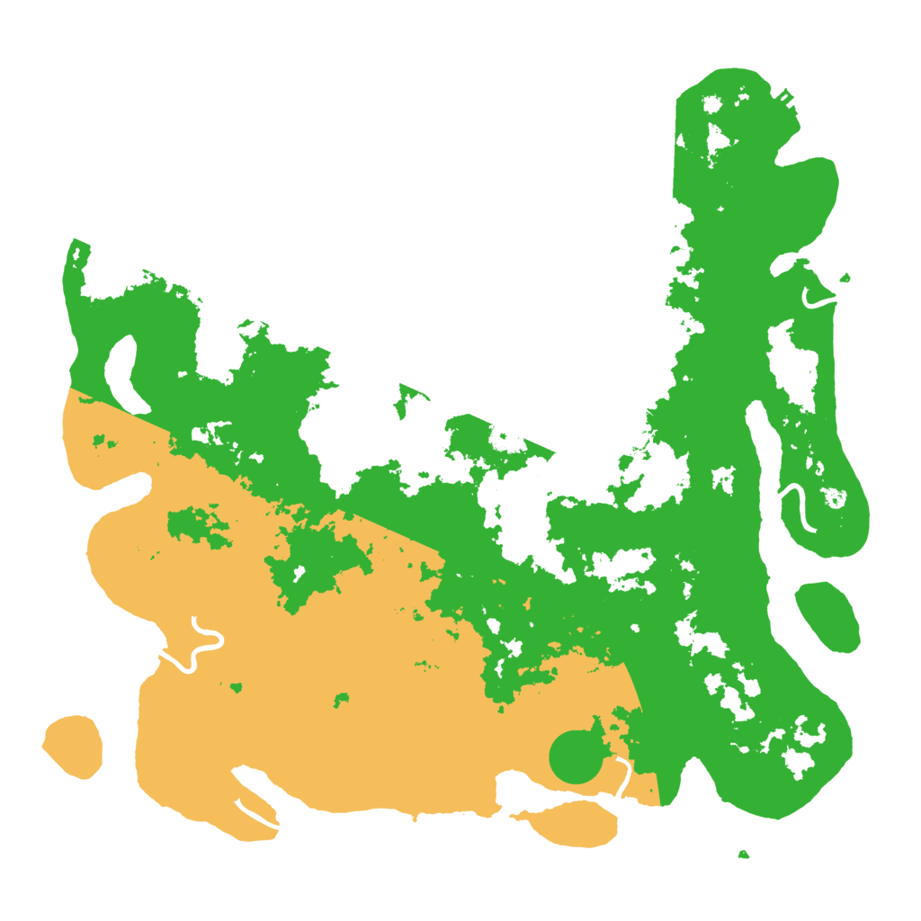 Biome Rust Map: Procedural Map, Size: 4500, Seed: 2777777