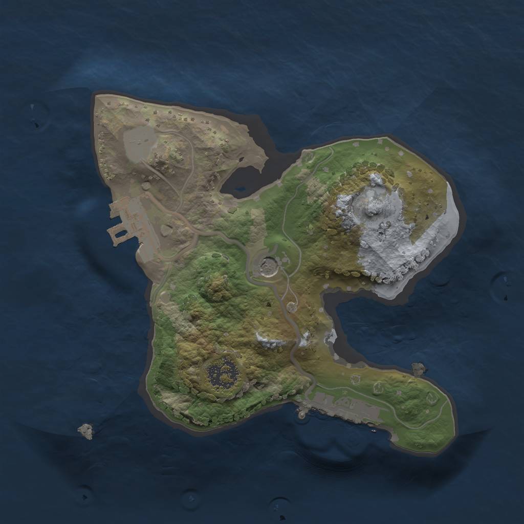 Rust Map: Procedural Map, Size: 1700, Seed: 43434224, 6 Monuments