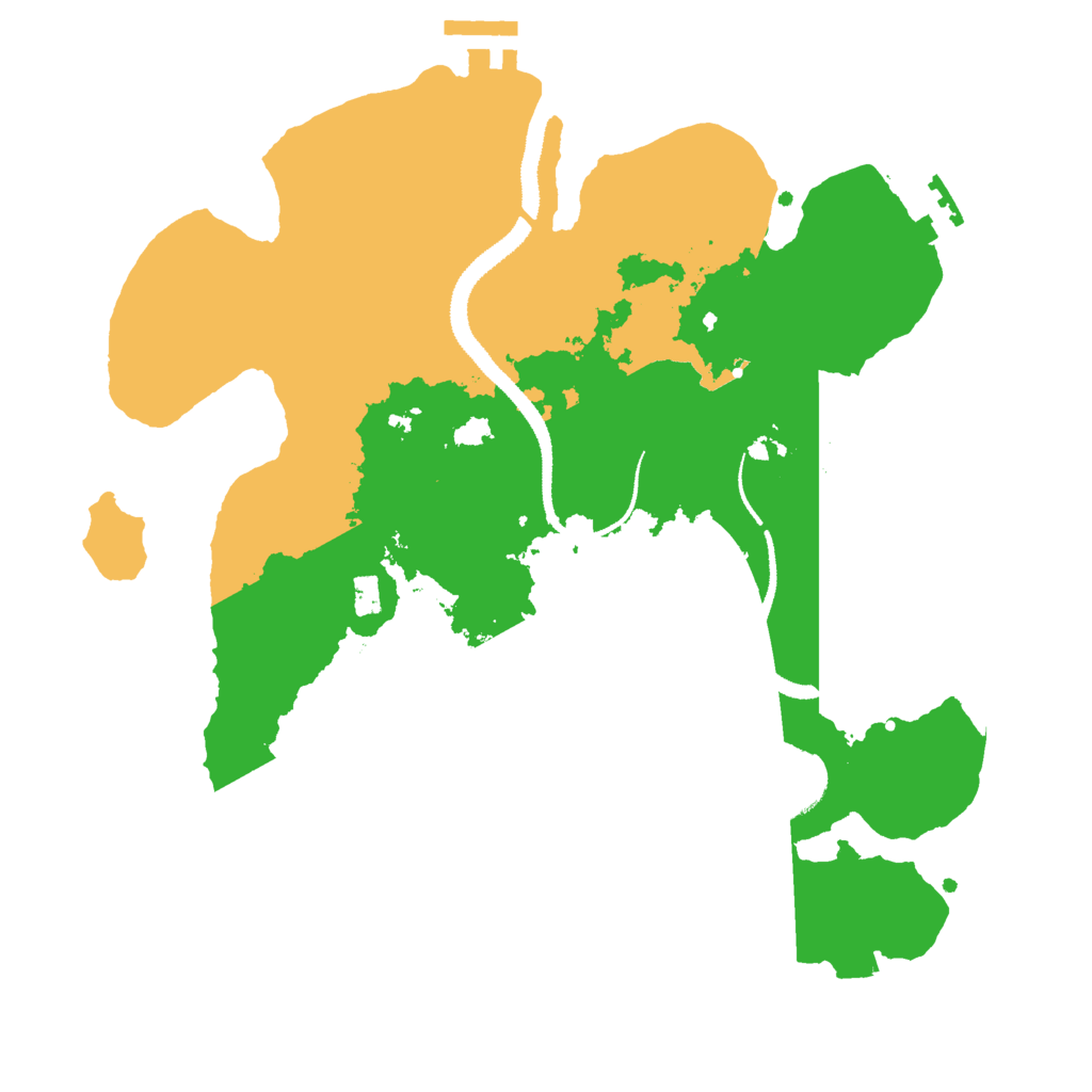 Biome Rust Map: Procedural Map, Size: 3000, Seed: 321345