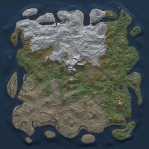 Thumbnail Rust Map: Procedural Map, Size: 5000, Seed: 1378487323, 18 Monuments